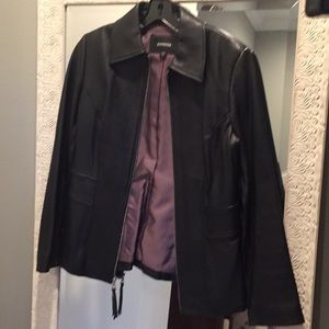 Express leather jacket, size 10